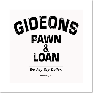 Gideon's Pawn & Loan (black print) Posters and Art